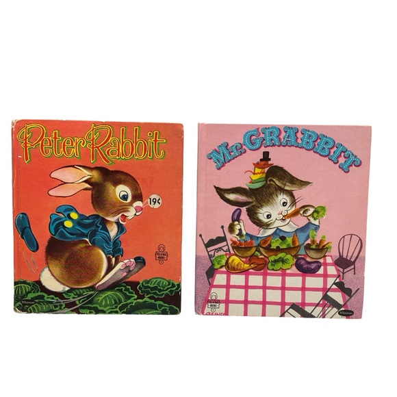 Vintage Storybook Set - Peter Rabbit & Mr. Grabbit Children’s Books - Picture 1 of 5
